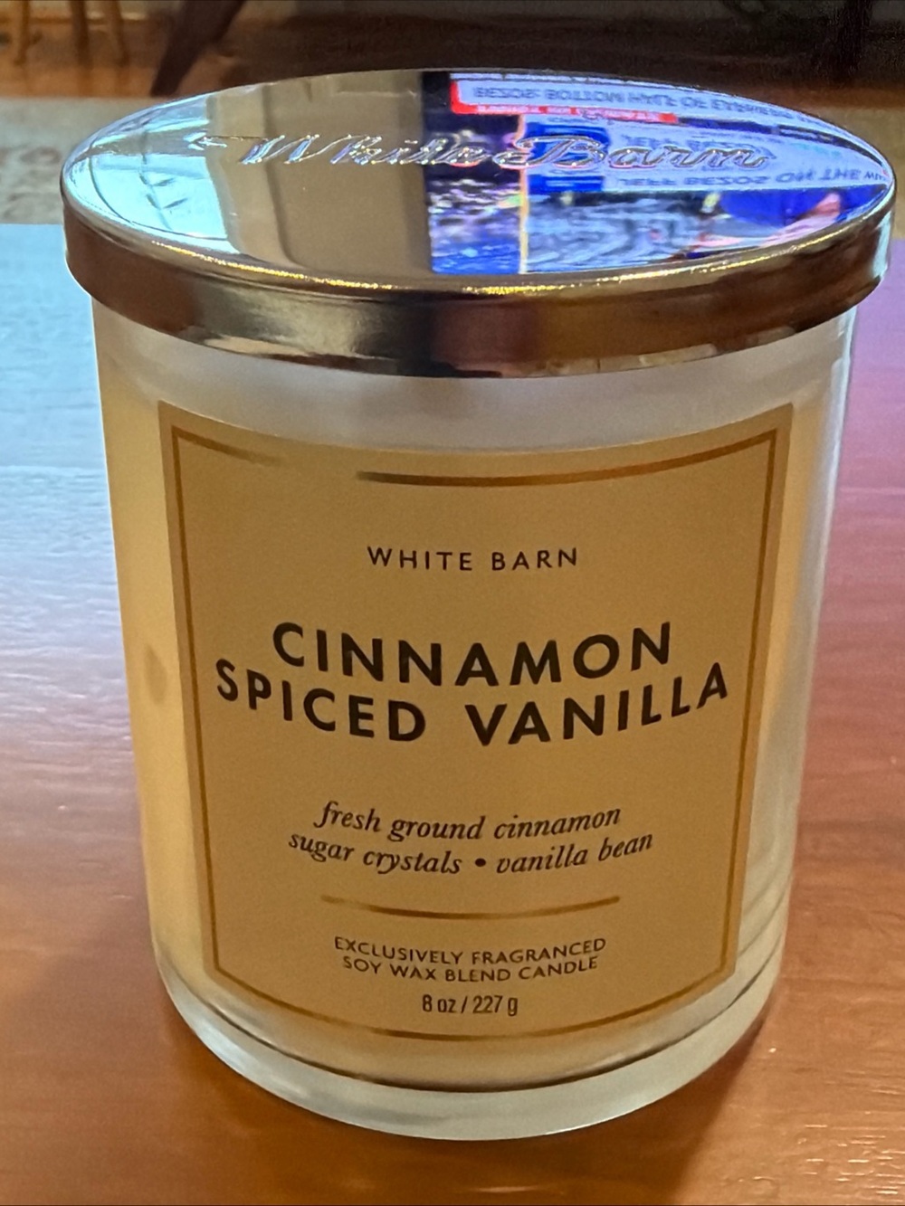 White Barn Cinnamon Spiced Vanilla Candle - 8oz. NEW